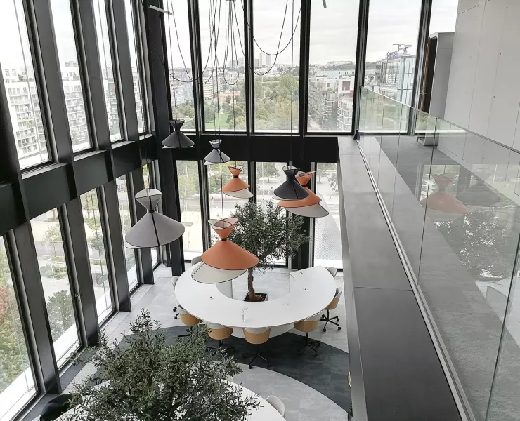 Bureaux Odigo - Lustre Kimono Designheure - Office In
