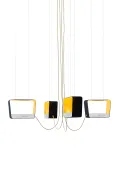 Chandelier 4 Medium Rectangular - Eau de lumière - Marble - Designheure