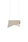 Pendant Light Small Mobula - Golden - Felt Green/Aubergine - Designheure
