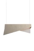 Pendant Light Large Mobula - Golden - Felt Green/Aubergine - Designheure