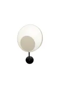 Wall lamp Petit demi Reef - White and Beige satin - Designheure