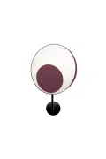 Applique fixe Petit demi Reef - Blanc et Bordeaux - Designheure