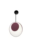 Applique suspendue Petit demi Reef - Blanc et Bordeaux - Designheure