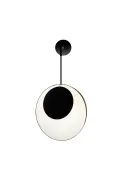 Pendant wall lamp Petit demi Reef - White and Black - Designheure