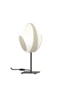 Table lamp 53 Petit Reef - White and Beige satin - Designheure