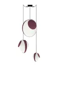 Lustre 3 Mixte Reef - Blanc et Bordeaux - Designheure