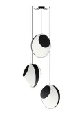 Chandelier 3 Grand Reef - White and Black - Designheure