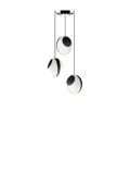 Chandelier 3 Petit Reef - White and Black - Designheure