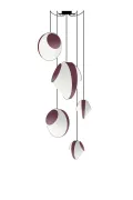 Lustre 5 Mixte Reef - Blanc et Bordeaux - Designheure