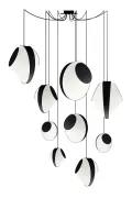 Chandelier 9 Mixed Reef - White and Black - Designheure