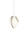 Pendant light Petit Reef - White and Beige satin - Designheure