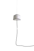 Nomadic Pendant Light Moyen Nuage - White & black borders - Designheure