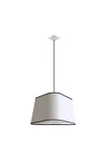 Pendant light XL Nuage - White & black border - Designheure