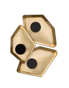 Ceiling lamp Trio Grand Nenuphar LED - Black / Gold - Designheure