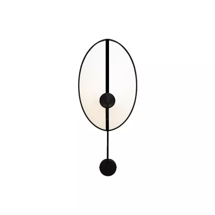 Wall lamp Moyen Shield - White with Black border - Designheure