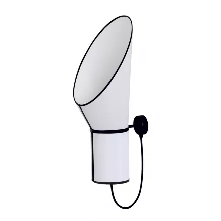 Wall lamp Petit Cargo - White with white cylinder - Designheure