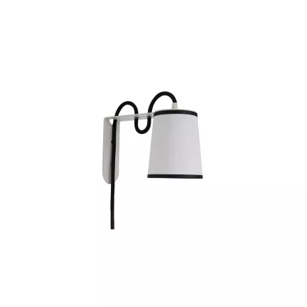 Applique Lightbook - Blanc diffusant bordures noires - Designheure