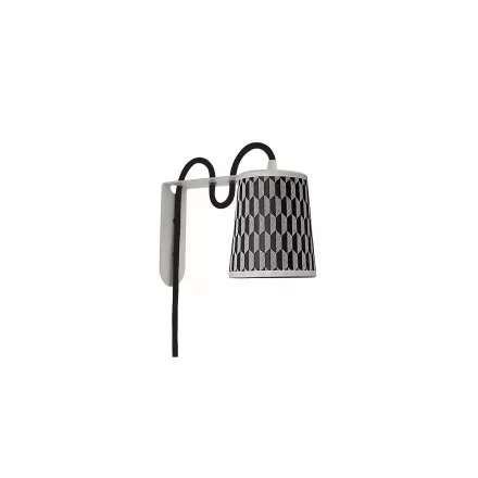 Wall lamp Lightbook - Damier Black - Designheure