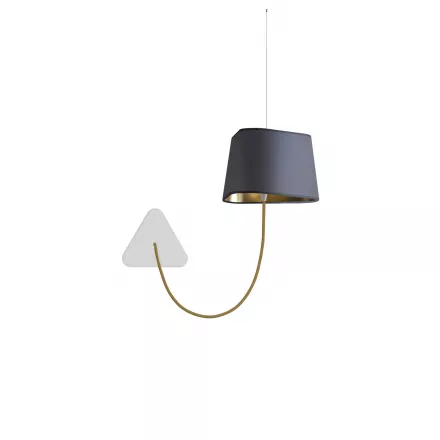Pendant wall lamp Petit Nuage - Grey and Gold - Designheure