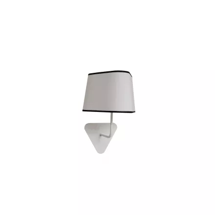 Fixed wall lamp Petit Nuage - White diffusing black border - Designheure