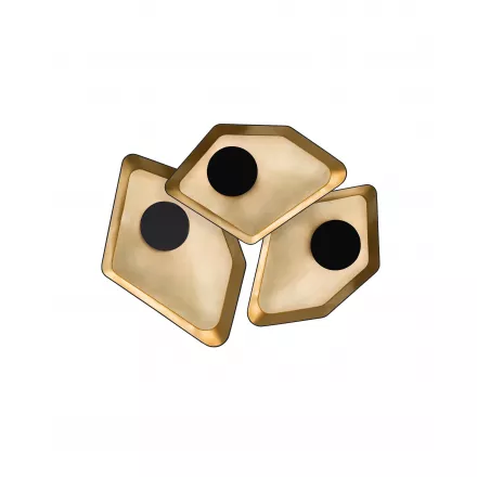 Wall lamp Trio Petit Nénuphar LED system - Black / Gold - Designheure