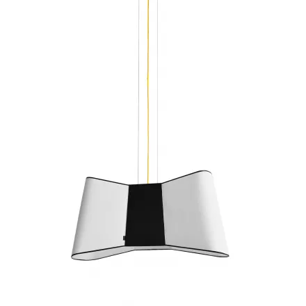 Pendant light XXL Couture - White / Black - Designheure