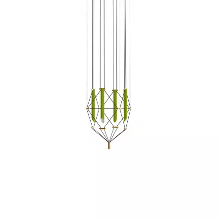 Chandelier 4 Mozaik - Light green - Designheure