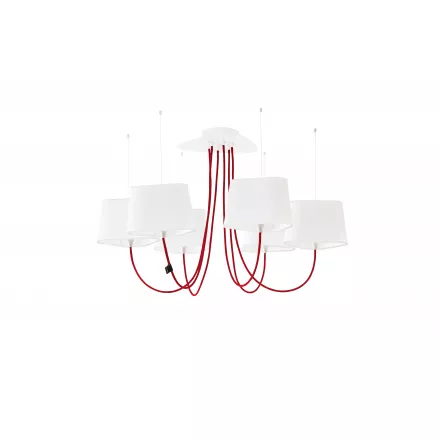 Chandelier 6 Petit Nuage - White diffusing - Designheure