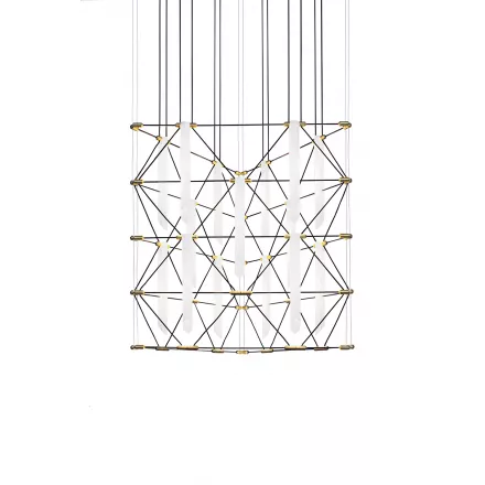 Lustre Trio 2x2 Mozaik - Blanc - Designheure