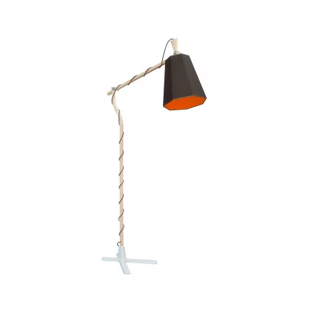 Lampadaire Grand LuXiole - Marron / Orange - Designheure