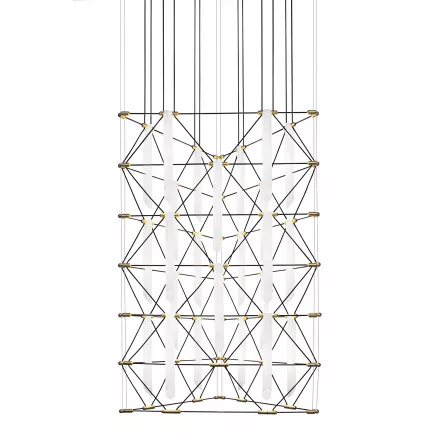 Chandelier trio 2x3 Mozaik - White - Designheure