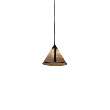 Pendant Light Paris — Hanoï - Raffia  / Patterned Fabric - Designheure