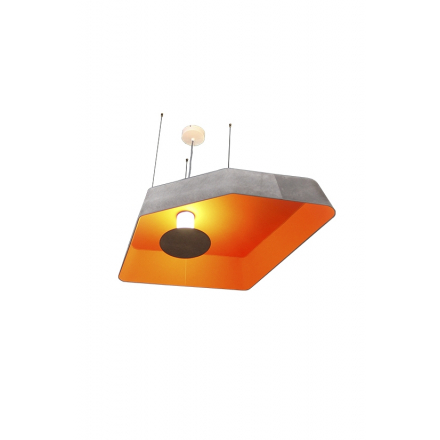 Pendant light Petit Nenuphar LED system - Grey / Orange - Designheure