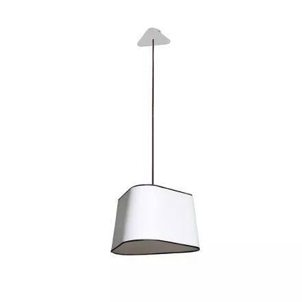 Pendant light Grand Nuage - White & black border - Designheure