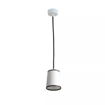 Suspension Lightbook - Blanc bordure noire - Designheure