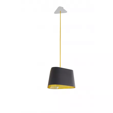 Suspension Moyen Nuage - Gris et Or - Designheure