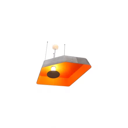 Pendant light Petit Nenuphar LED system - Grey / Orange - Designheure