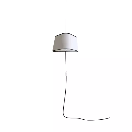 Nomadic Pendant Light Grand Nuage - White & black borders - Designheure