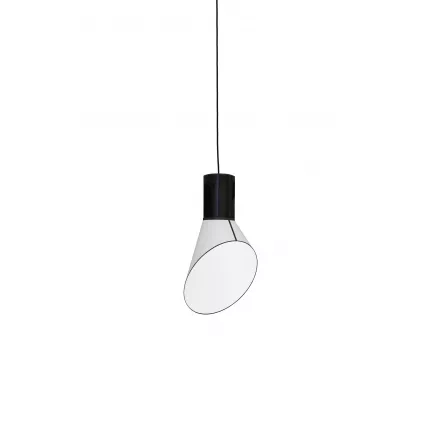 Suspension Petit Cargo - Blanc Cylindre Noir - Designheure