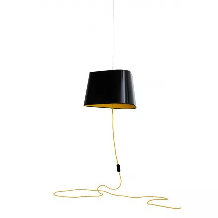 Nomadic Pendant Light Grand Nuage - Black and Yellow - Designheure