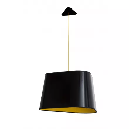 Pendant light XL Nuage - Black and Yellow - Designheure