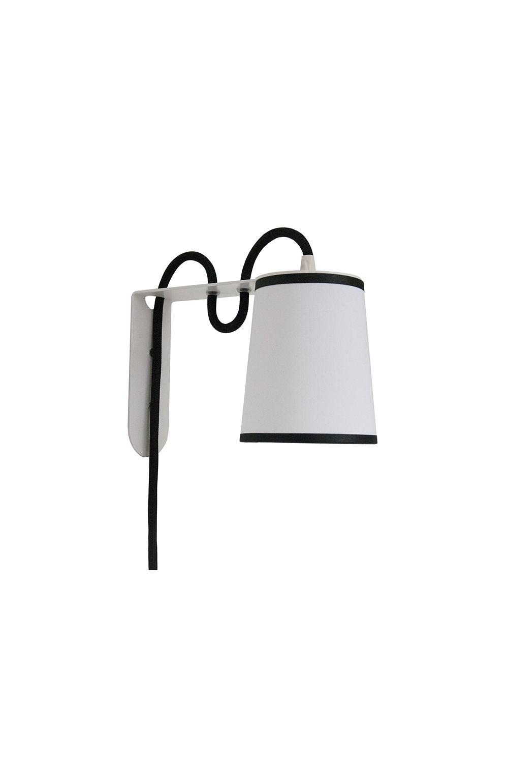 Wall lamp Lightbook - White diffusing with black borders - Designheure