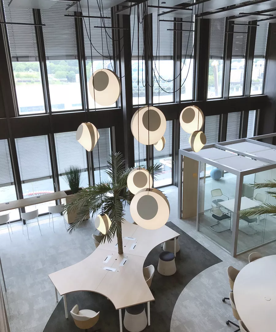 Bureaux Odigo - Lustre Reef Designheure - Office In