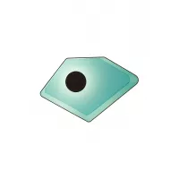 Wall lamp Grand Nénuphar LED system - Brown / Turquoise - Designheure
