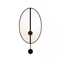 Wall lamp Grand Shield - White with Black border - Designheure