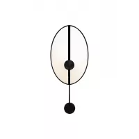 Wall lamp Moyen Shield - White with Black border - Designheure