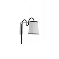 Applique Lightbook - Blanc diffusant bordures noires - Designheure