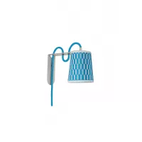 Wall lamp Lightbook - Damier Blue - Designheure