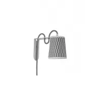 Wall lamp Lightbook - Damier Grey - Designheure