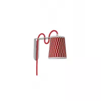 Wall lamp Lightbook - Damier Red - Designheure